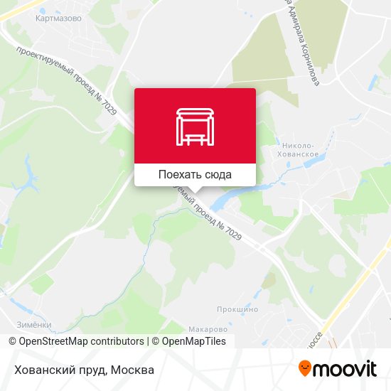 Карта Хованский пруд