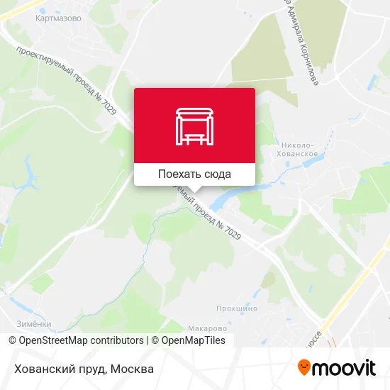 Карта Хованский пруд