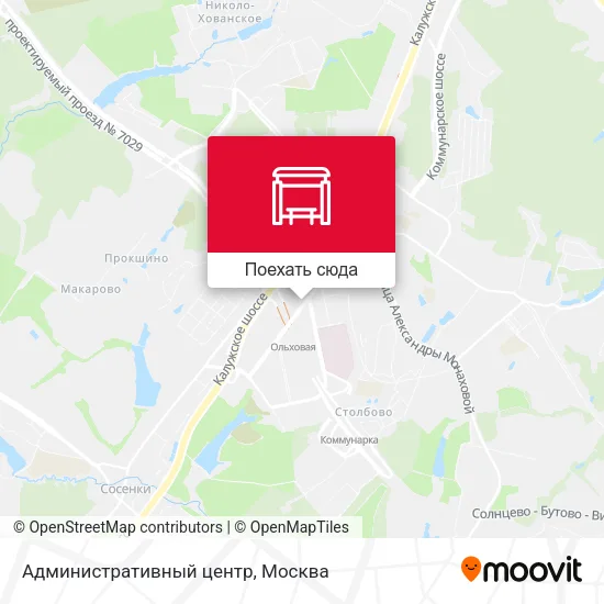 Карта Административный центр