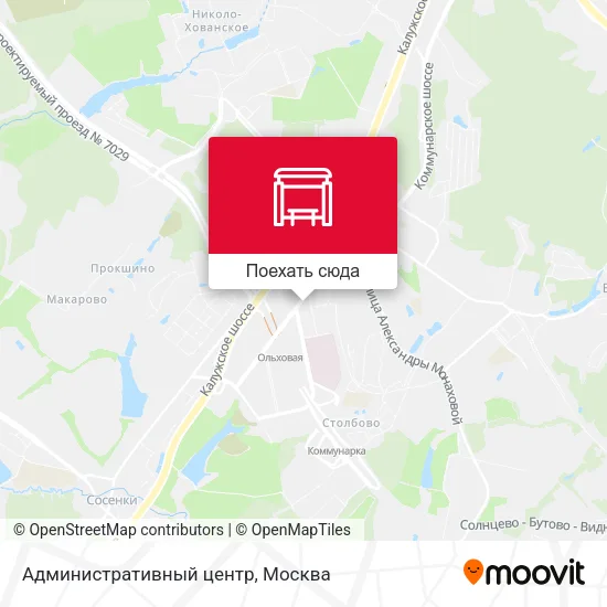 Карта Административный центр