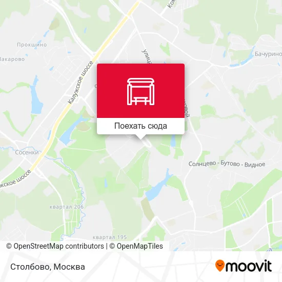 Карта Столбово