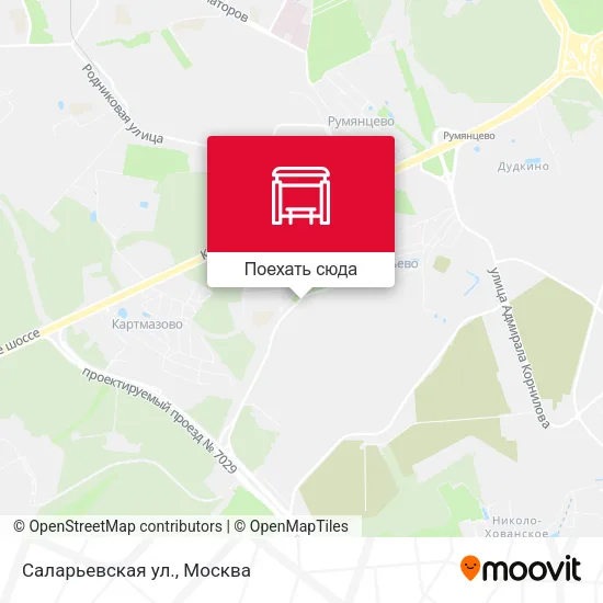 Карта Саларьевская ул.