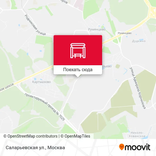 Карта Саларьевская ул.