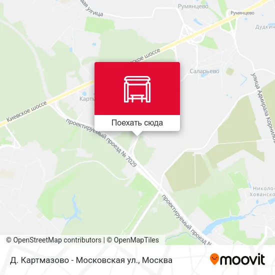 Карта Д. Картмазово - Московская ул.