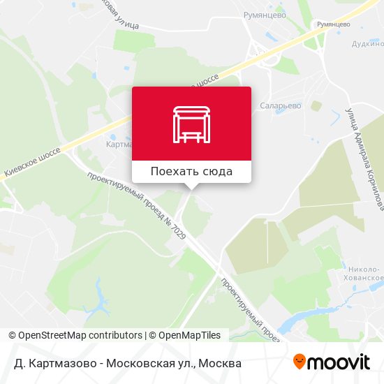 Карта Д. Картмазово - Московская ул.