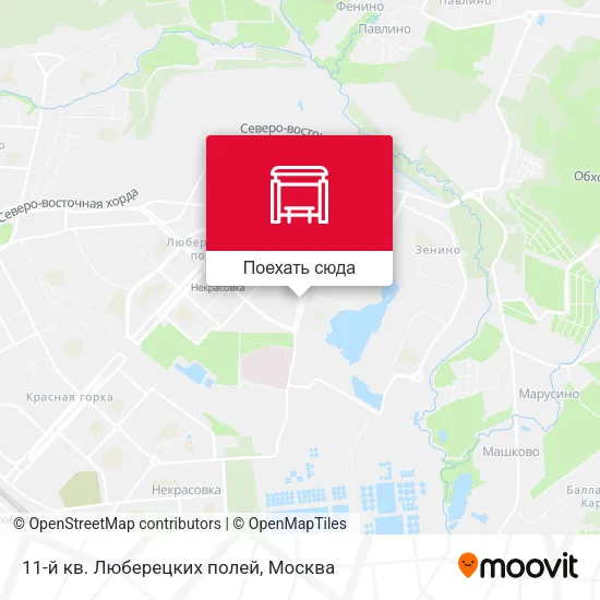 Карта 11-й кв. Люберецких полей