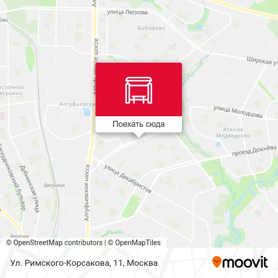 Карта Ул. Римского-Корсакова, 11