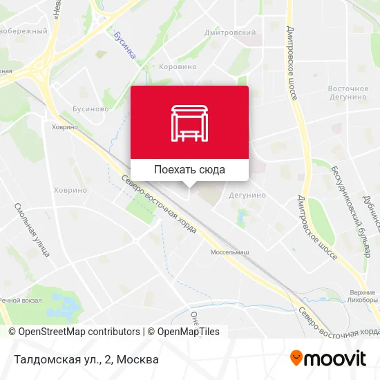 Карта Талдомская ул., 2