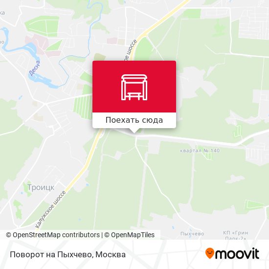 Карта Поворот на Пыхчево