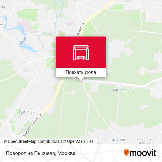 Карта Поворот на Пыхчево