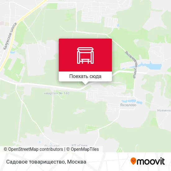Карта Садовое товарищество