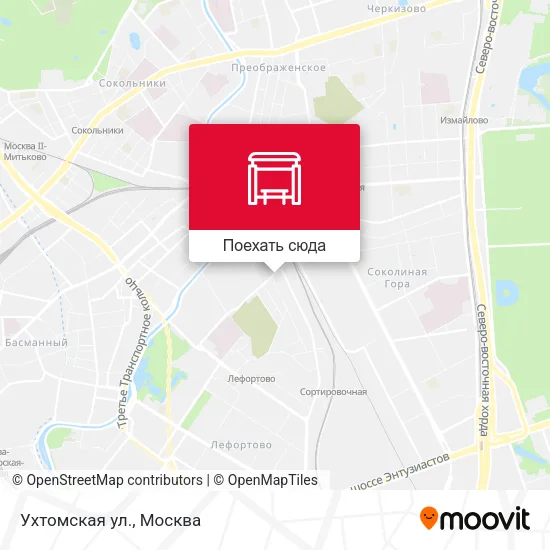 Карта Ухтомская ул.