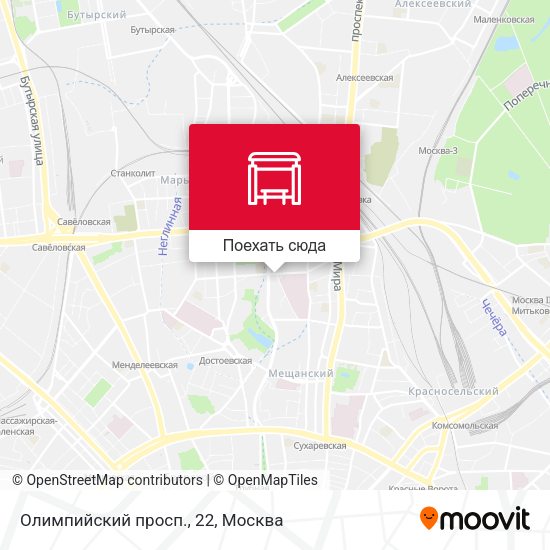 Карта Олимпийский просп., 22