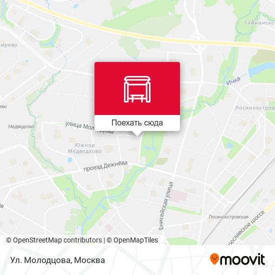 Карта Ул. Молодцова