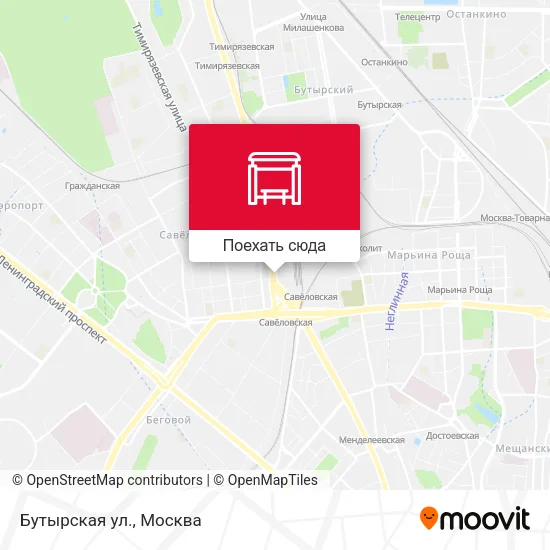 Карта Бутырская ул.
