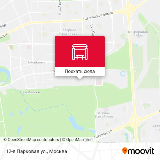Карта 12-я Парковая ул.