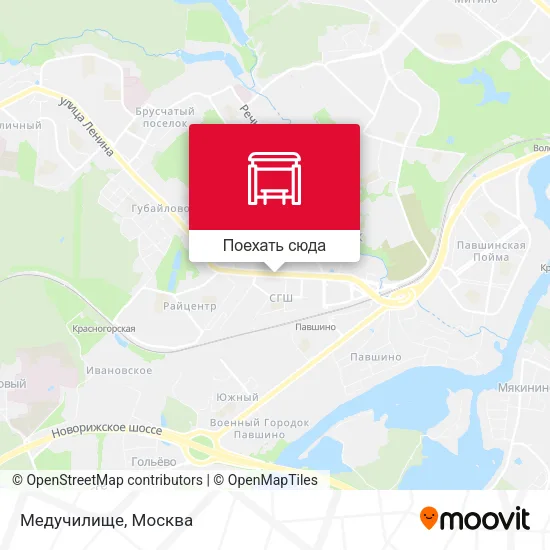 Карта Медучилище