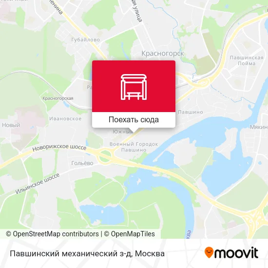 Карта Павшинский механический з-д