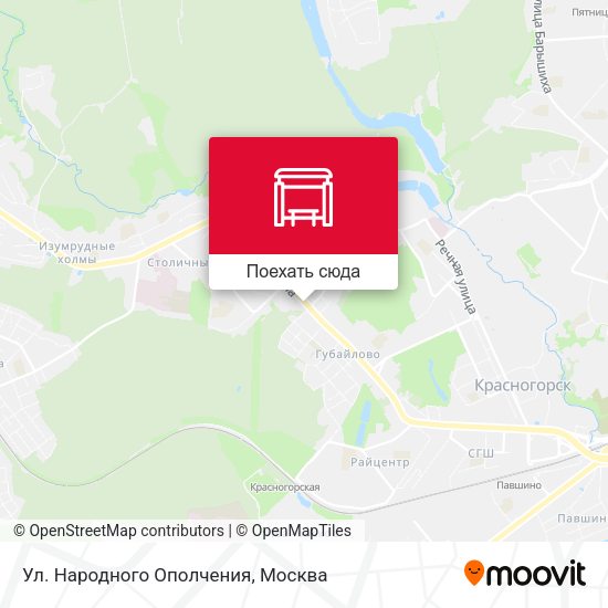 Карта Ул. Народного Ополчения