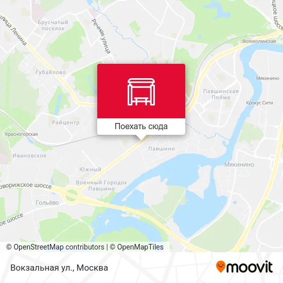 Карта Вокзальная ул.