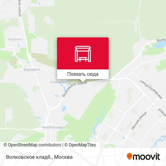 Карта Волковское кладб.