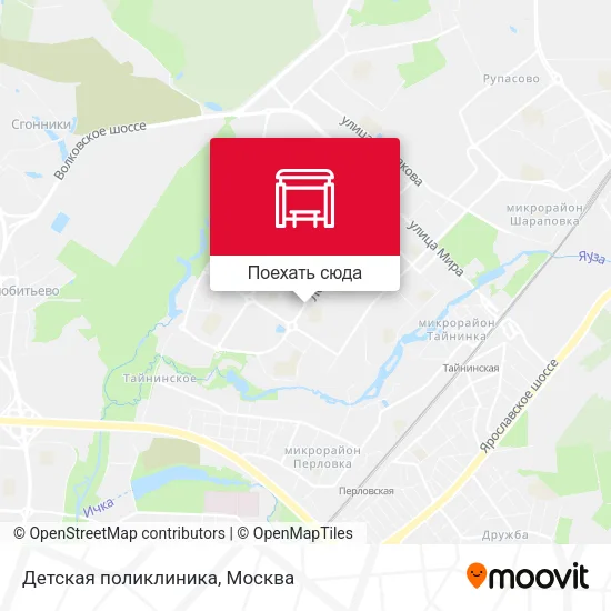 Карта Детская поликлиника
