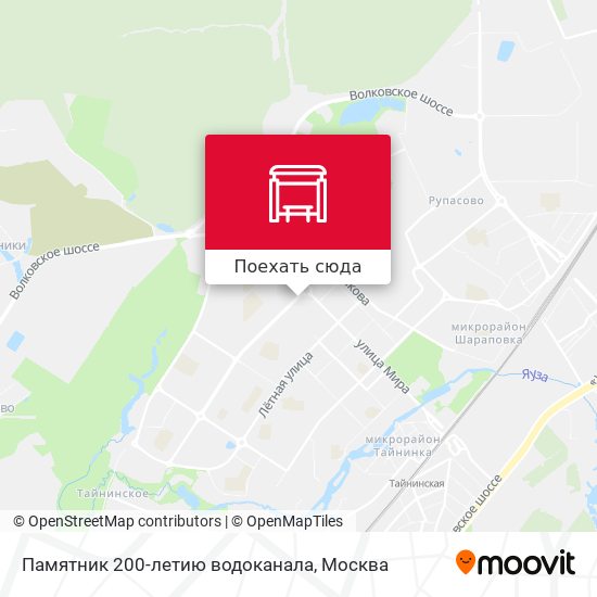 Карта Памятник 200-летию водоканала