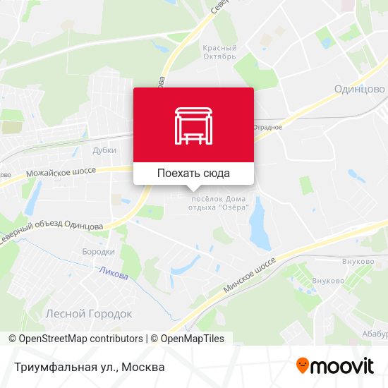 Карта Триумфальная ул.