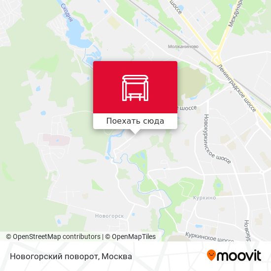 Карта Новогорский поворот