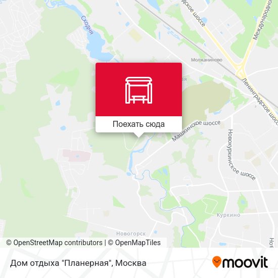 Карта Дом отдыха "Планерная"