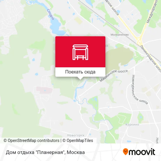 Карта Дом отдыха "Планерная"