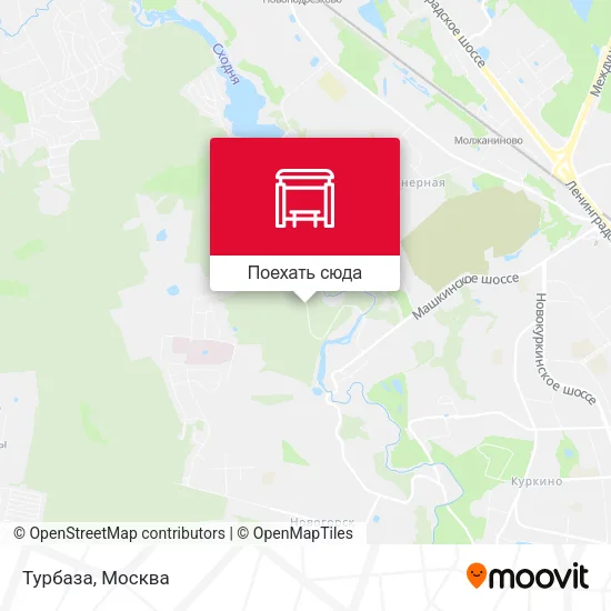 Карта Турбаза