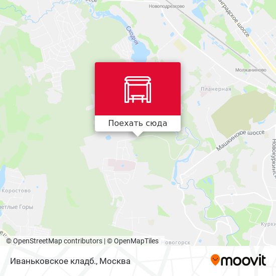 Карта Иваньковское кладб.