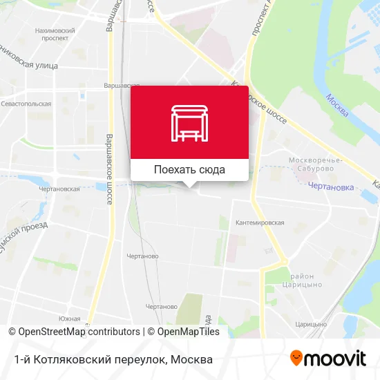 Карта 1-й Котляковский переулок