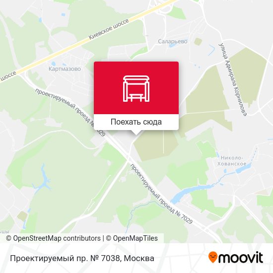 Карта Проектируемый пр. № 7038