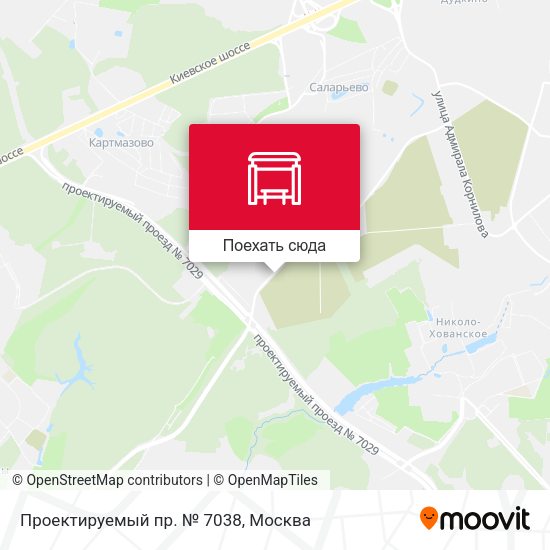 Карта Проектируемый пр. № 7038