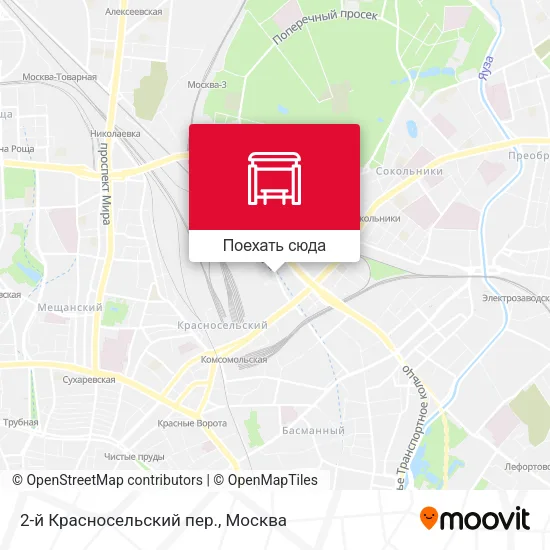 Карта 2-й Красносельский пер.