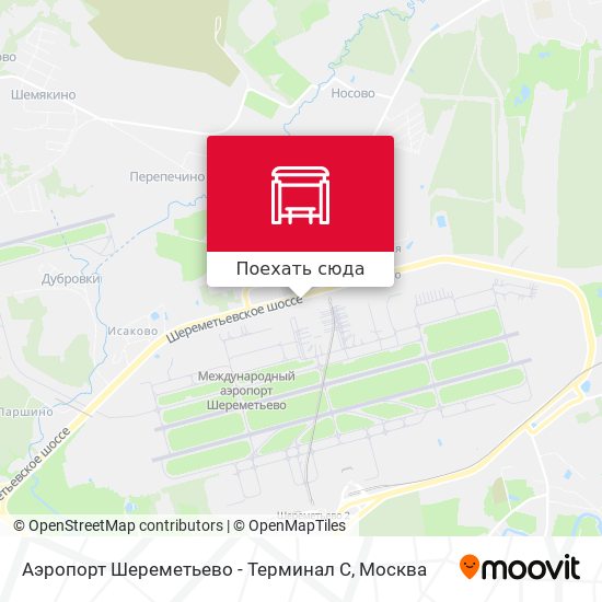 Карта Аэропорт Шереметьево - Терминал С