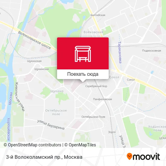 Карта 3-й Волоколамский пр.