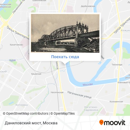 Карта Даниловский мост