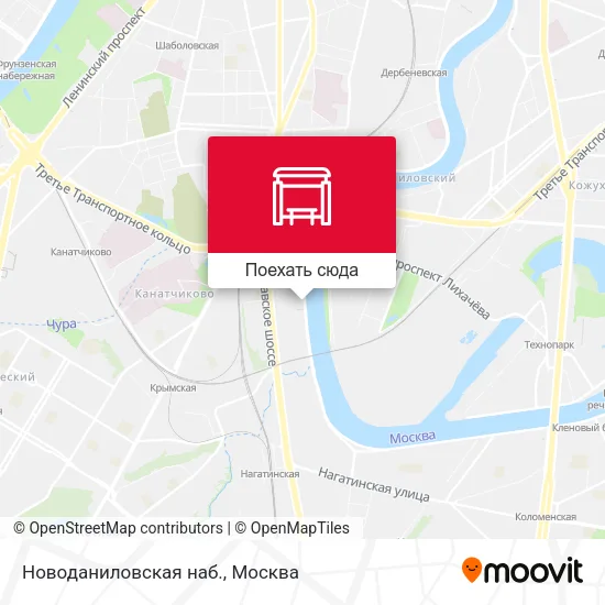 Карта Новоданиловская наб.