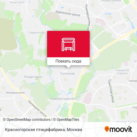 Карта Красногорская птицефабрика