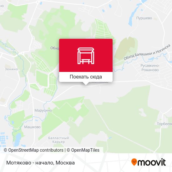 Карта Мотяково - начало