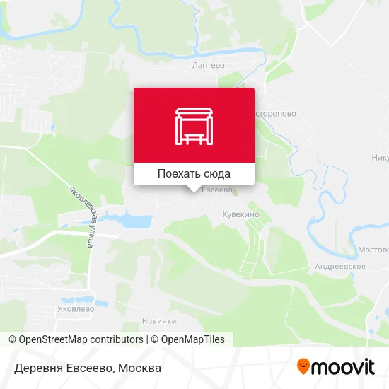 Карта Деревня Евсеево