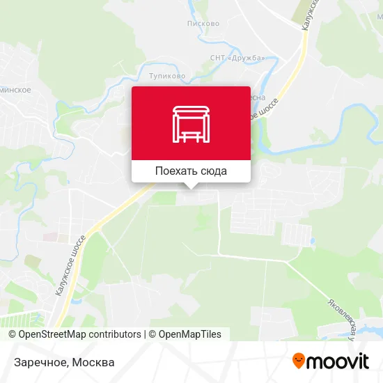 Карта Заречное