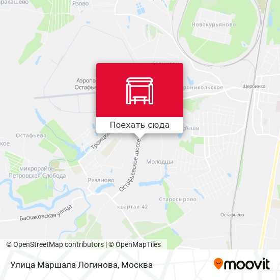 Карта Улица Маршала Логинова