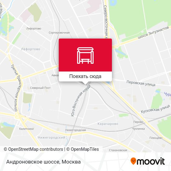 Карта Андроновское шоссе