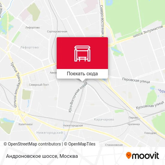 Карта Андроновское шоссе