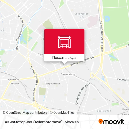 Карта Авиамоторная (Aviamotornaya)
