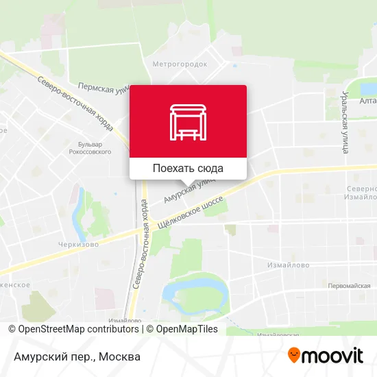Карта Амурский пер.